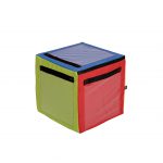 KOSTKA EDUKACYJNA Z KIESZONKAMI NA ZAMEK