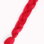 WŁOSY SYNTETYCZNE 60CM- CZERWONE