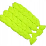 WŁOSY SYNTETYCZNE 60CM- SELEDYNOWE