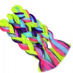WŁOSY SYNTETYCZNE 60CM- TRÓJKOLOROWE