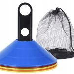 Pachołki Treningowe Zestaw Talerzyki do Piłki Grzybki Elastyczne 50szt 20cm